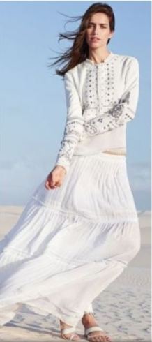 white maxi skirt #white maxi skirt #shirt with maxi skirt #summer outfit #casual outfit